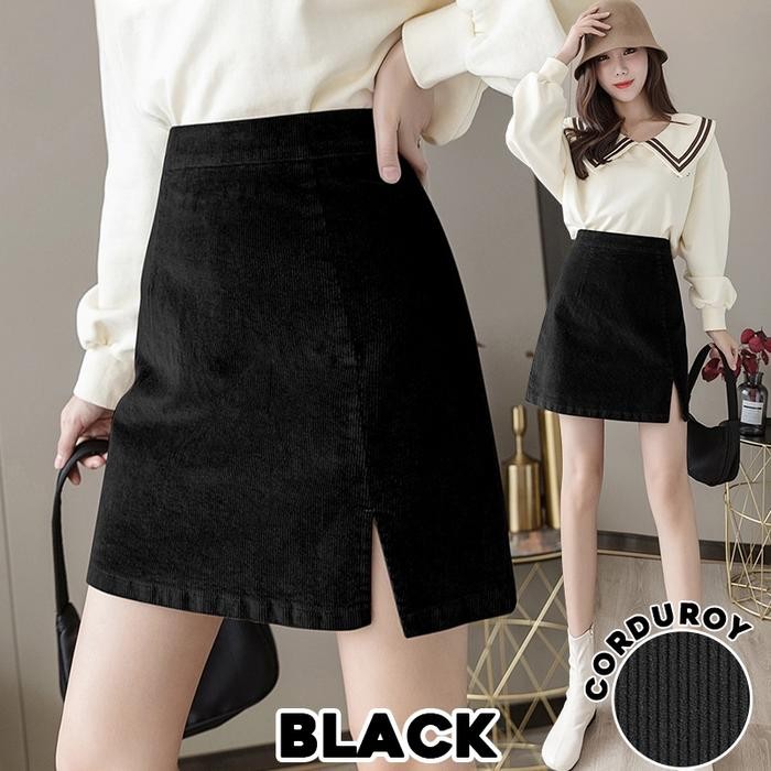 PROMO TERBARU KARAKOREA 302 CORDUROY VELVET SKIRT ROK PENDEK ROK CORDUROY WANITA ROK BELUDRU ROK