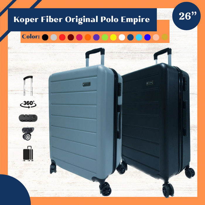 Koper Fiber 26 Inch Polo Empire Original Murah Bagasi Size Koper Umroh #Gratisongkir #Sale #Discount