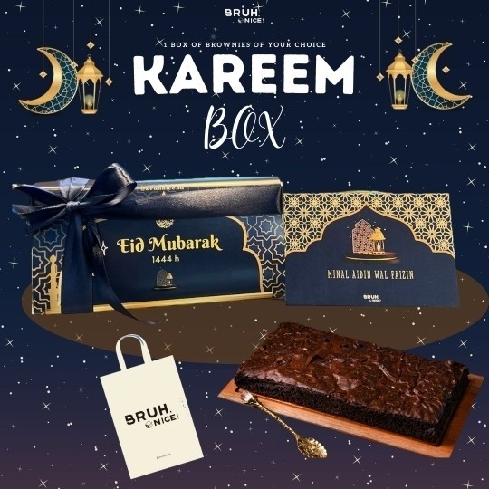 

KAREEM BOX PACKAGE- FUDGY BROWNIES-HAMPERS IDUL FITRI LEBARAN