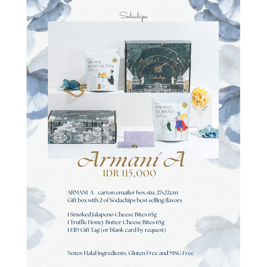

ARMANI A - GIFT BOX WITH 2 PCS OF SODACHIPS HAMPERS