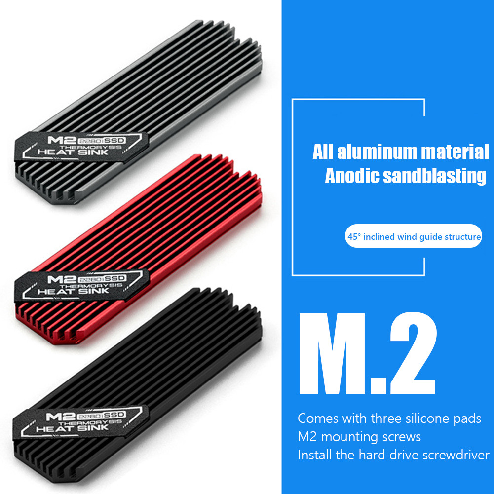 BARU Ultra-thin M.2 SSD Heat Sink M2 2280 Solid State Hard Disk Aluminum Heatsink Cooler Cooling The