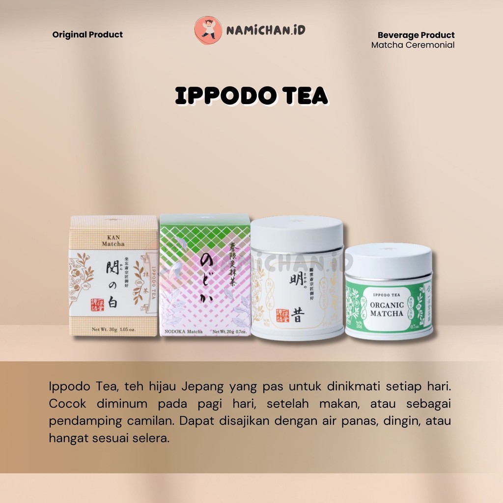 

[ Ready Stock ] Ippodo Tea | Ippodo Tea Store Kyoto Matcha Jepang Ceremonial Grade