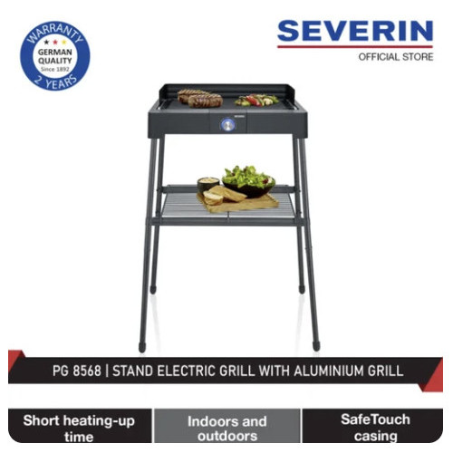 

Severin Stand Electric Grill with Aluminium Grill and Storage PG 8568