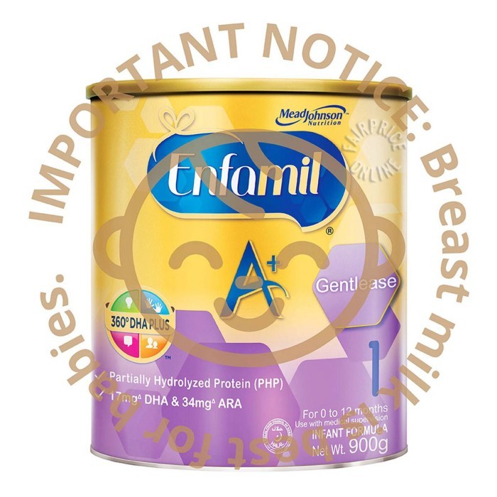 

Enfamil A+ Gentlease Infant Milk Powder Formula - Stage 1 900g