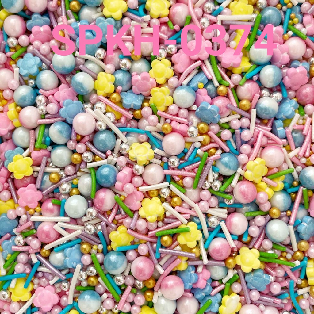 

SPKH-0374 Sprinkles sprinkle sprinkel 500gr bunga mutiara rainbow (sprinkles)