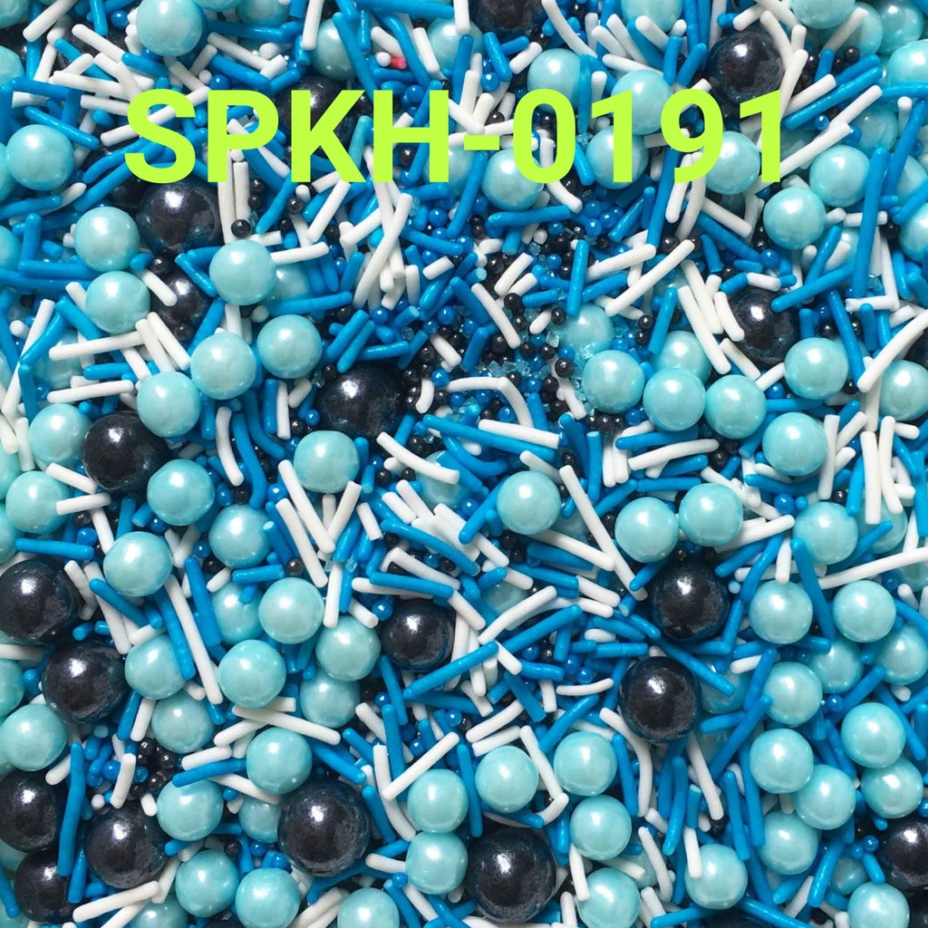 

SPKH-0191 Sprinkles sprinkle springkel 500gr biru laut hitam (SPRINKLES)