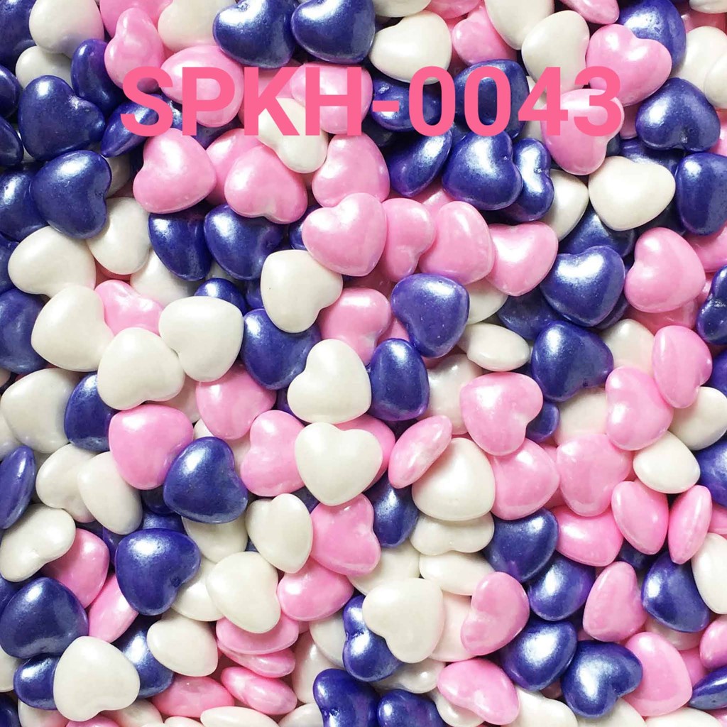 

SPKH-0043 Sprinkles sprinkle sprinkel 500gr hati pink ungu (SPRINKLES)