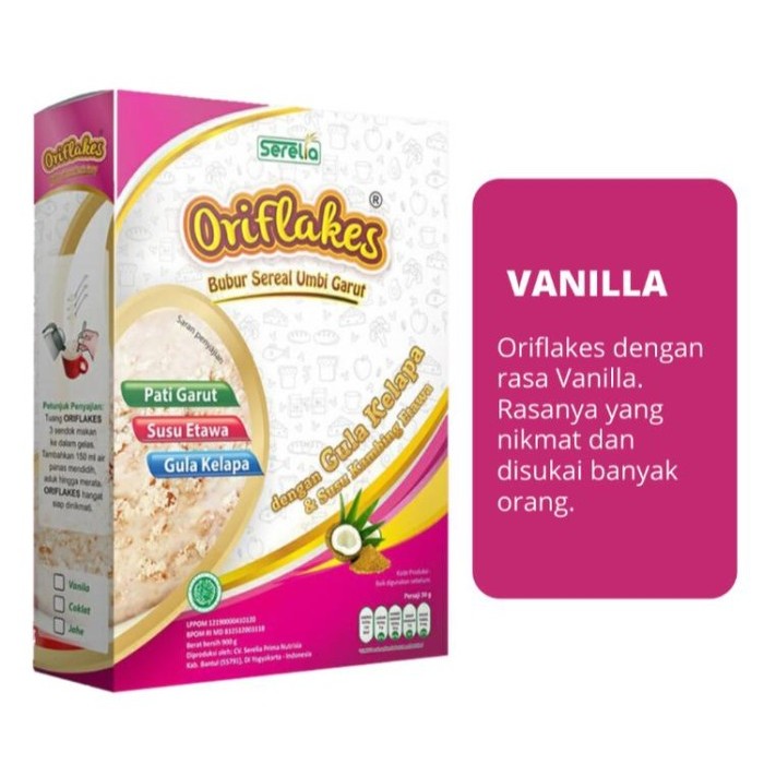 

PROMO ORIFLAKES SEREAL UMBI GARUT GERD ASAM LAMBUNG 900 GRAM HEMAT