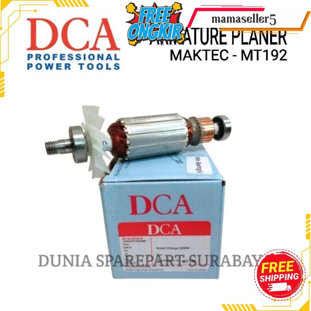 Dca Armature Mesin Planer Maktec Mt192 / Angker Dinamo Sugu Pasah Mt 192 Rotor Motor Planner Mt-192 
