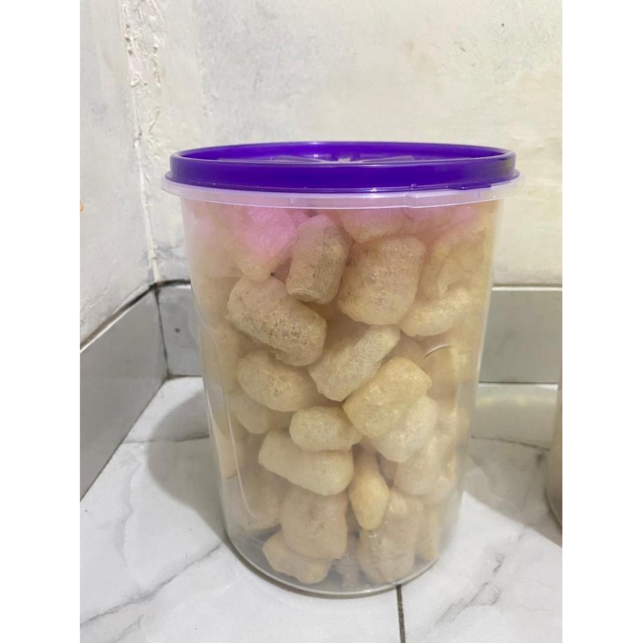 

Promo kemasan toples 4 ltr dpt 3 Rambak kulit sapi asli solo, Snack Kerupuk kulit sapi kerupuk