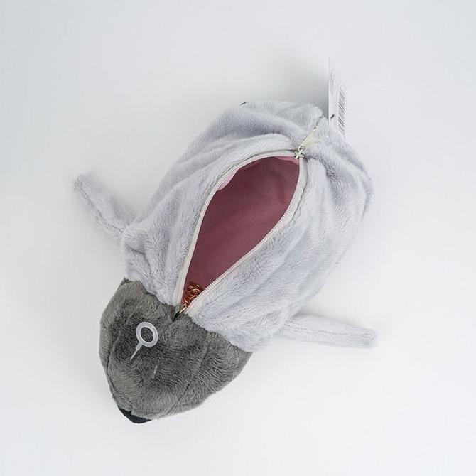 

OHSOME - Fanz Studio Fluffy Pencil Case Tempat Pensil Motif Hewan Warna Biru/Abu-Abu SALE!!!