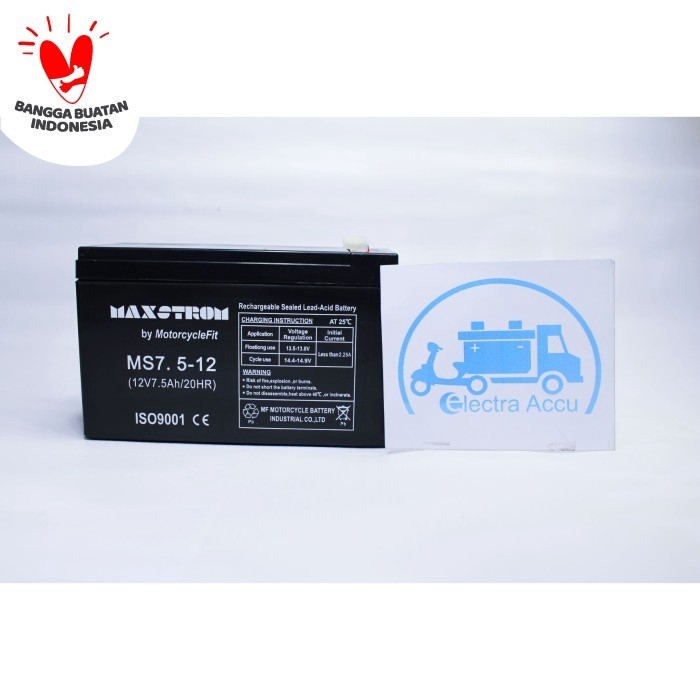 AKI UPS 12V 7.5AH 12 V 7.5 AH 12V7.5AH ACCU KERING VRLA ORIGINAL QUALITY