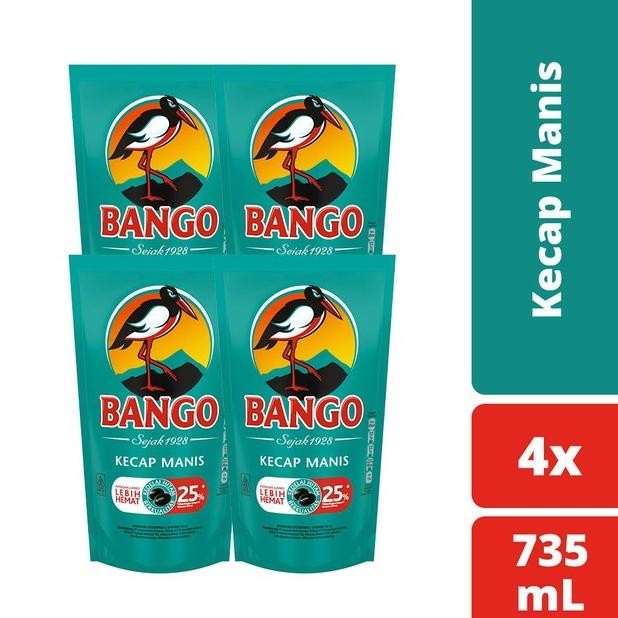 

Bango Kecap Manis 1000gr Isi 4 - Soy Sauce Refill