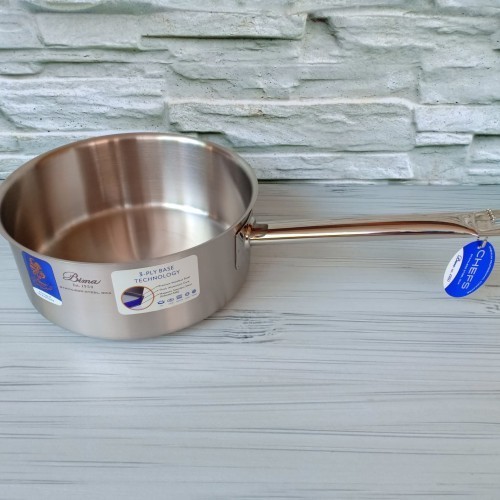 BIMA CHEFS SHALLOW SAUCE PAN SUS 304 16cm 18cm BP1900716 Bp1900718