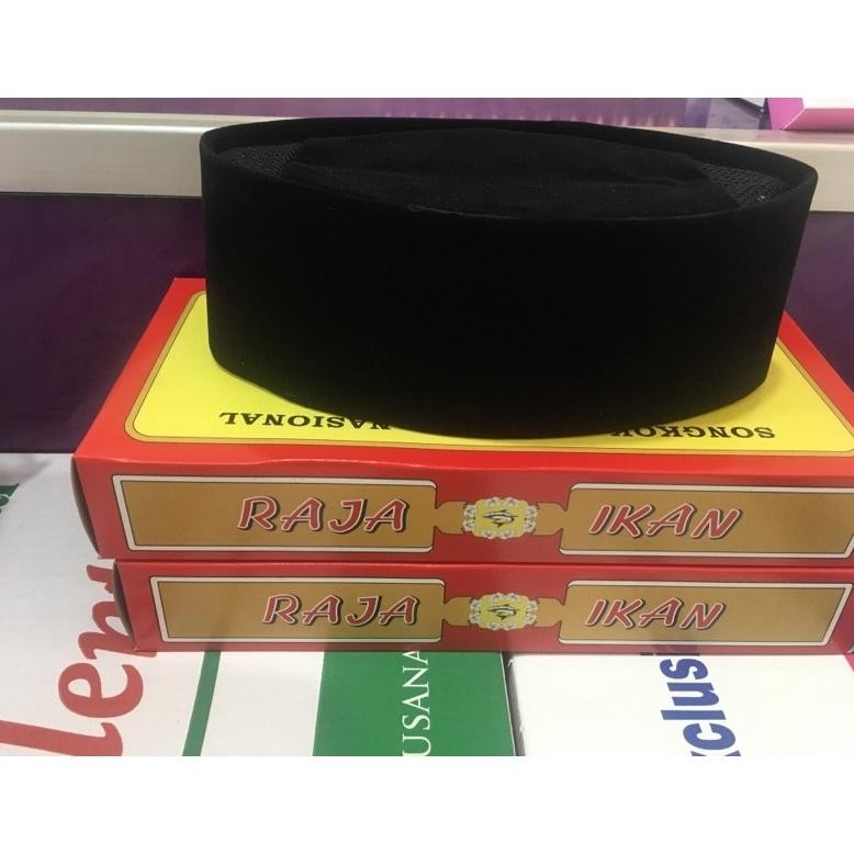 It34 peci hitam polos raja ikan bahan bagus Original
