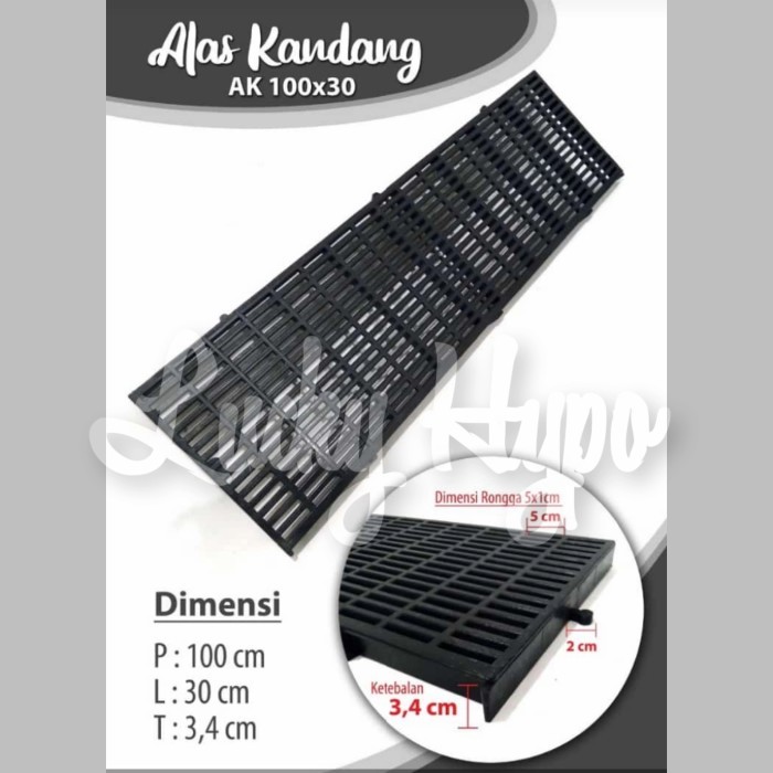 Palet Plastik / Tatakan Kandang / Alas Kandang 30X100Cm Anjing Kucing Terlaris Best Quality Asli