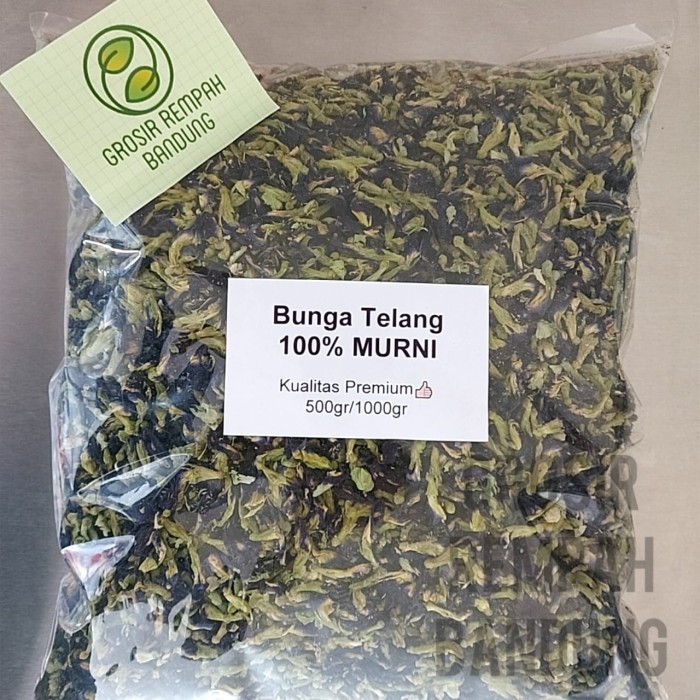 

New Bunga Telang Kering Bersih Pilihan / Rempah / Kualitas Terbaik Terlaris