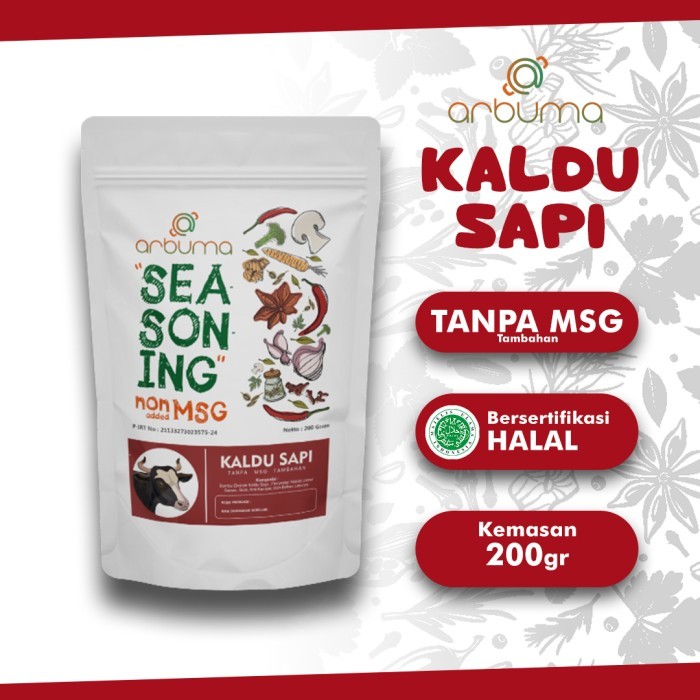 

ARBUMA Seasoning Kaldu Sapi Non Msg 200 Gram bumbu masak dapur