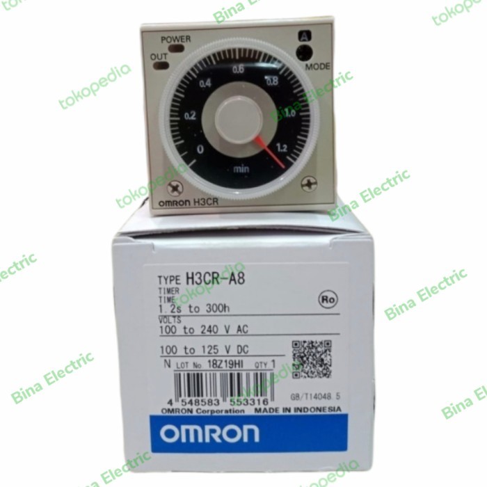 Timer Omron H3CR-A8 100V-220V AC Omron Timer H3CRA8 220V H3CR A8 220 v