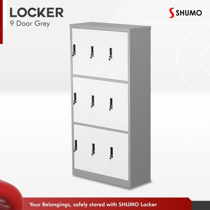 

LOKER BESI 9 PINTU KUNCI LOCKER KARYAWANARSIP FILE FILLING KABINET
