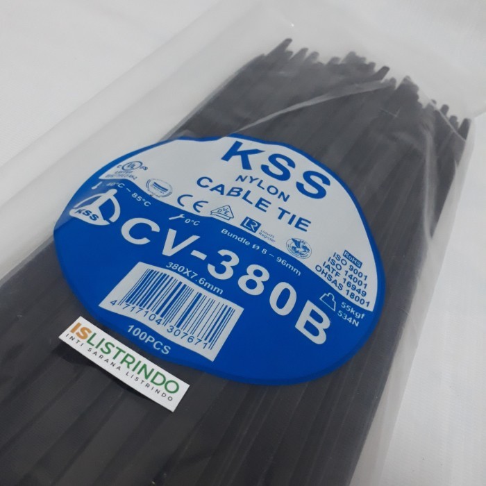 

KABEL TIS KABEL TIES CABLE TIE PENGIKAT KABEL KSS CV - 380B