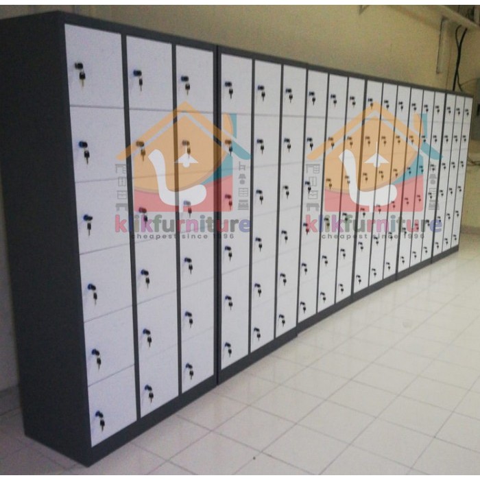 

LEMARI LOKER LOCKER CABINET 18 PINTU FULL BESI LK18