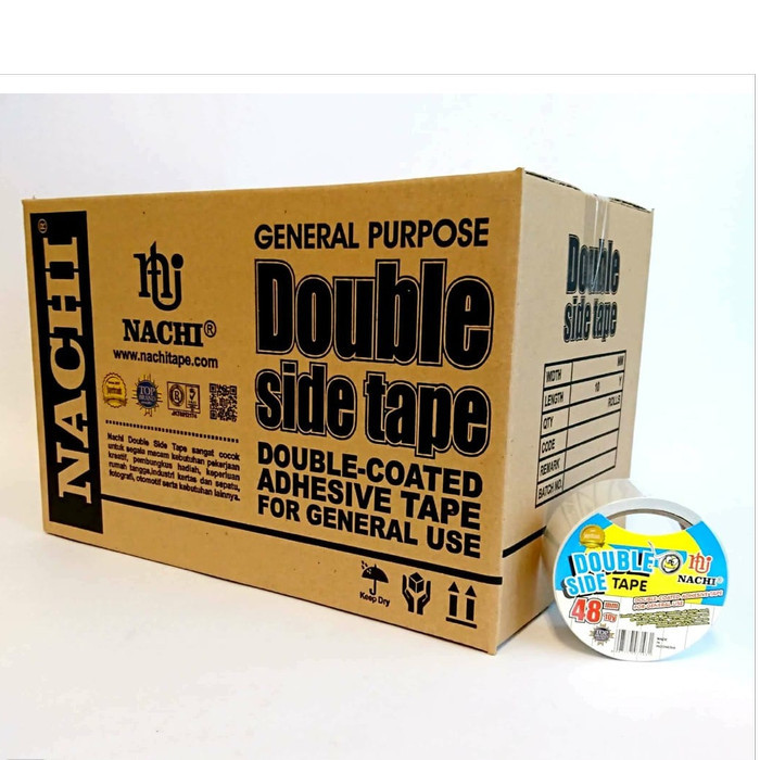 

(DUS) NACHI DOUBLE SIDE TAPE 48 MM X 10 YARD 2 INCH