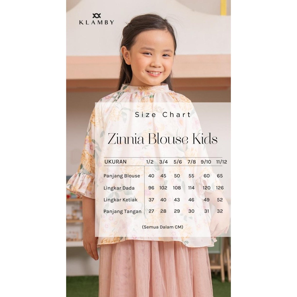 Grosir Klamby - Zinnia Blouse Kids Dusty Purple