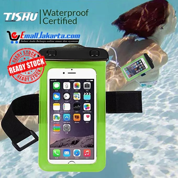 TERLENGKAP Waterproof phone case universal sarung hp Anti Air Tishu ORI