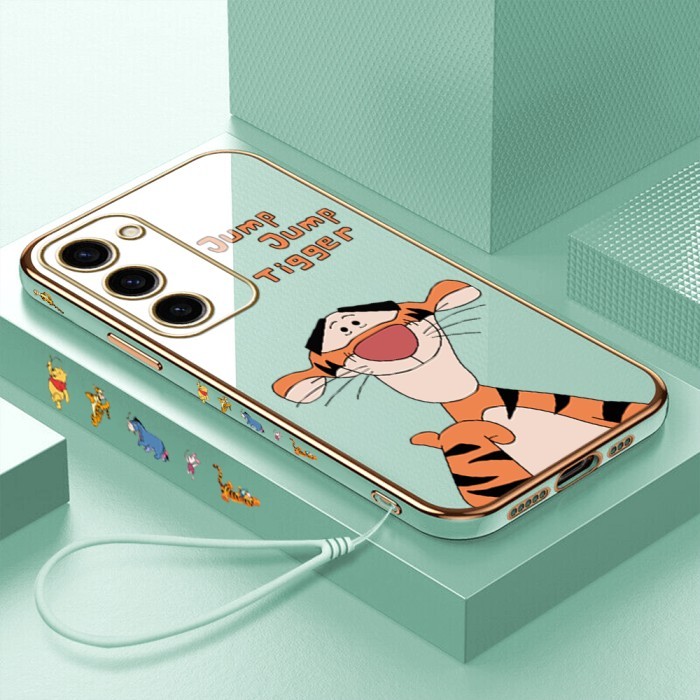 BERKUALITAS Case Casing hp Samsung Galaxy S23 S23+ Plus Ultra 5G Jump Tigger