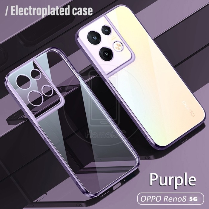 TERMURAH CASE OPPO RENO 8 5G SOFT CASE PLATING BENING PREMIUM MEWAH CASING HP
