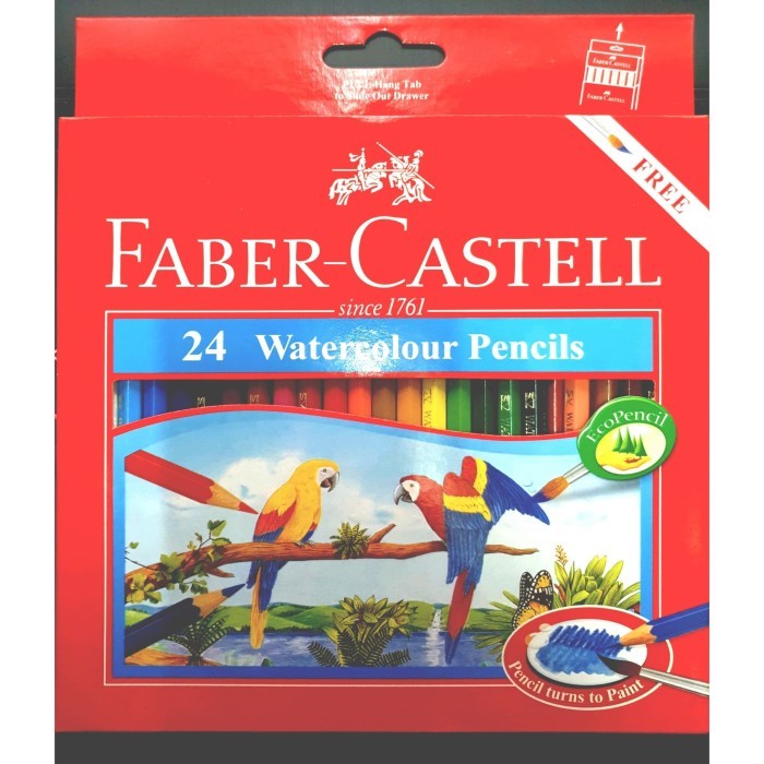 

PENSIL WARNA FABER CASTELL WATERCOLOUR 24