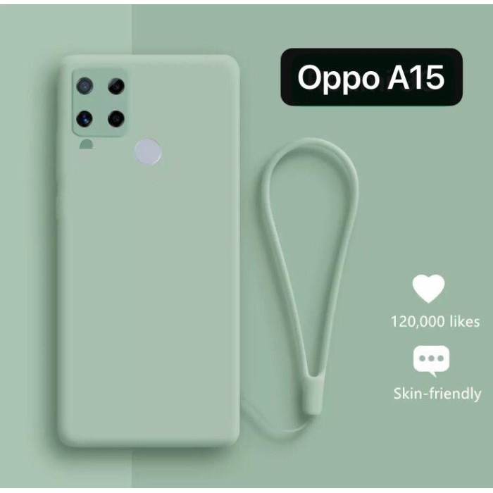 PROMO SPECIAL Case Oppo A15 Tali Soft Casing Silikon Softcase Handphone