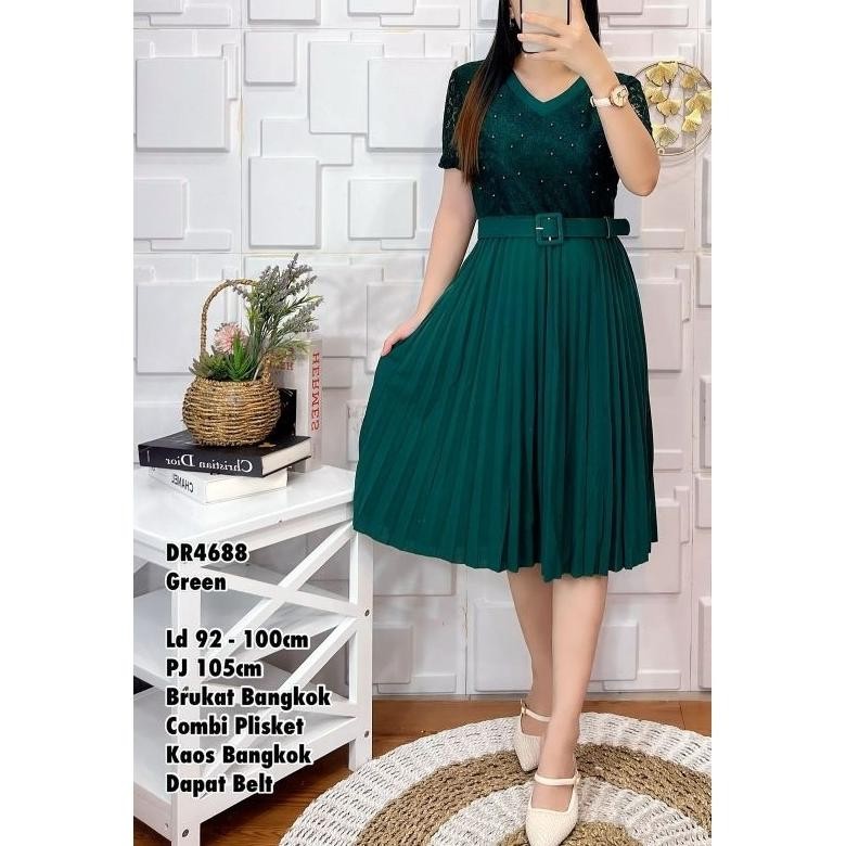 Dr4688 Dress Brukat Combi