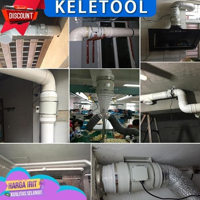 TERBAIK 4 6 8 INCH MULTI FUNGSI  EXHAUST KIPAS EXHAUST VENTILASI RUMAH DIAM INLINE DUCT FAN VENTILAS