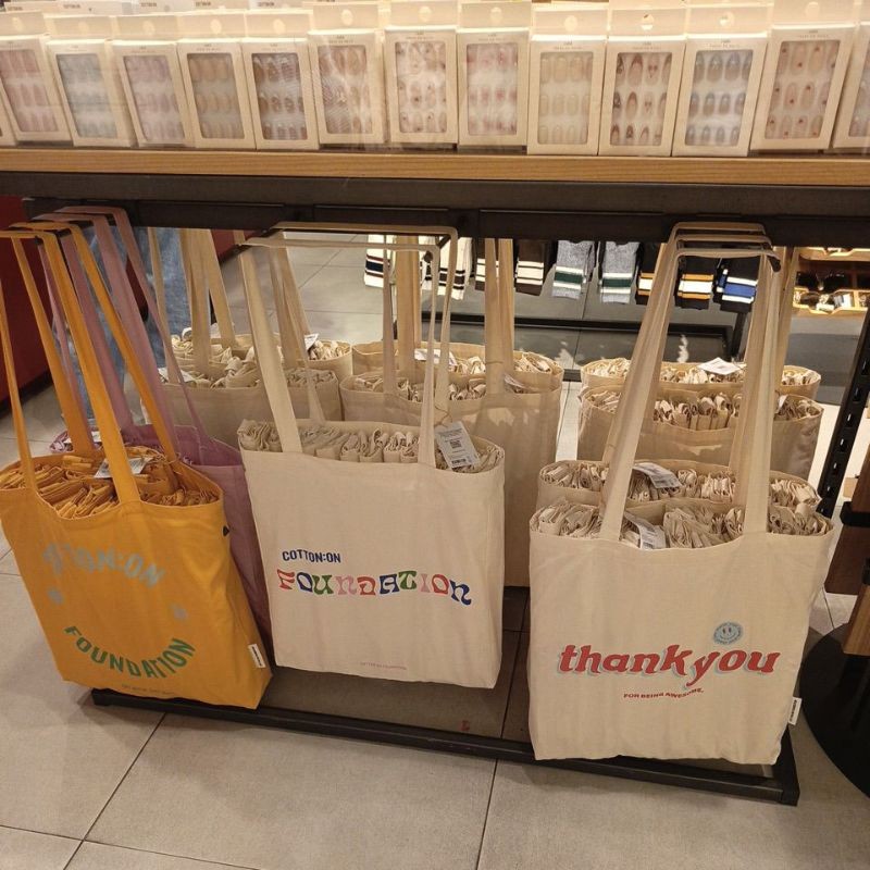 Tote Bag Tas Tote Totebag Motif Gambar Unik Lucu Kanvas Canvas Cotton On CottonOn