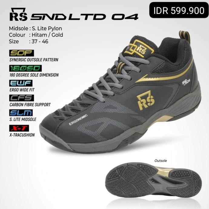 NEW SEPATU BULUTANGKIS RS SND LTD 04 REINFORCE SPEED