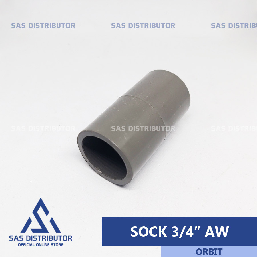 Sok 3/4" inch AW Orbit / Sock 3/4" inch PVC / Socket 0,75 in / Sok Pipa 3/4" inch / Sock Polos 3/4