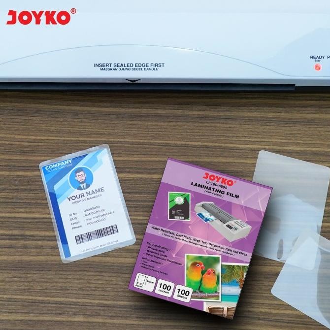 

Plastik Laminating Laminating Film Joyko LF100-6898 KTP 100 Sheets