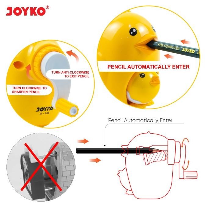 

Sharpener Rautan Serutan Putar Joyko A-148 2 In 1