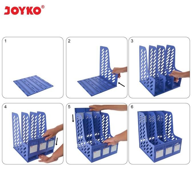 

Box File Keranjang Plastik Rakit 3 Susun Joyko BOF-3BE Blue