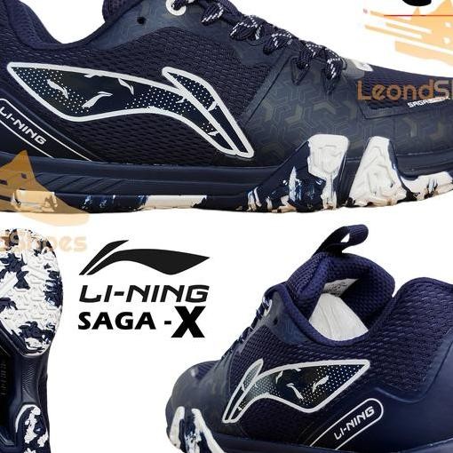 FREE KAOS KAKI Sepatu Badminton Lining Saga Lite 10 Original Sepatu Bulu Tangkis Lining Saga Lite X 