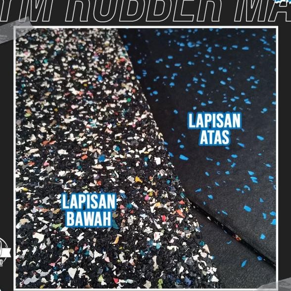 Isofit Composite Gym Rubber Floor Mat / Karpet Lantai Karet Gym Terlaris