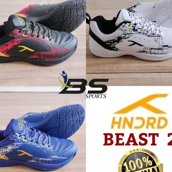 SEPATU BADMINTON HUNDRED BEAST 2 HNDRD BEAST II ORIGINAL Terlaris