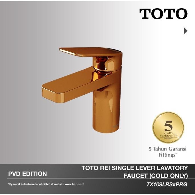 TOTO ROSE GOLD Lavatory Faucet TX109LRS | Kran - Keran - Kran Wastafe