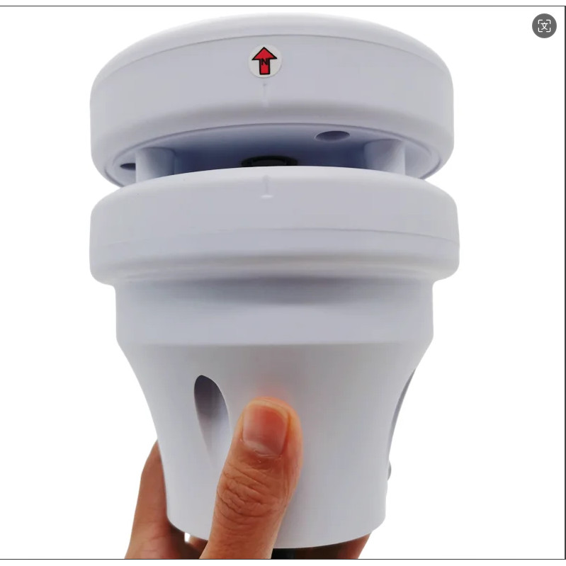 GANC RS485 Enginner Plastic Mini Ultrasonic Wind Speed and Direction Meter Sensor Ultrasonic wind sp