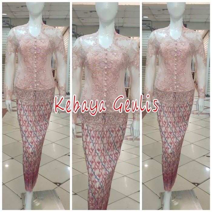 Set Kebaya Natural Kebaya Pesta Kebaya Modern Kerah Sunda Termurah