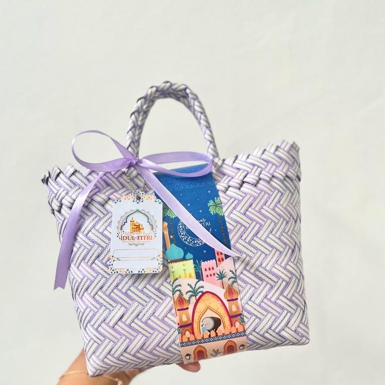 

df-8 Hampers Lebaran Snack Jar Tas Anyam Low budget Isi 2 snack kar Viral