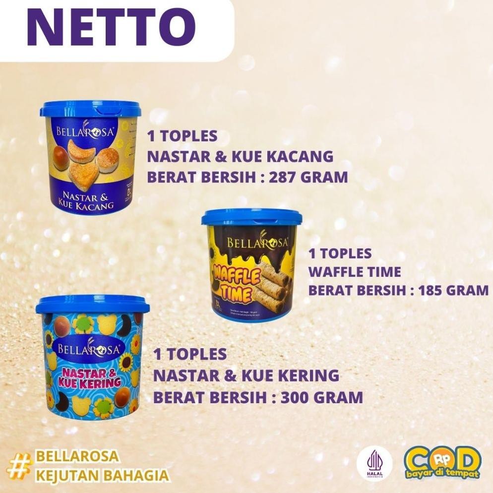 

Um57 ( DAPAT 4 ) JAR JUMBO Kue Kering & Snack Lebaran Hampers BELLAROSA Ramadhan Termurah Original