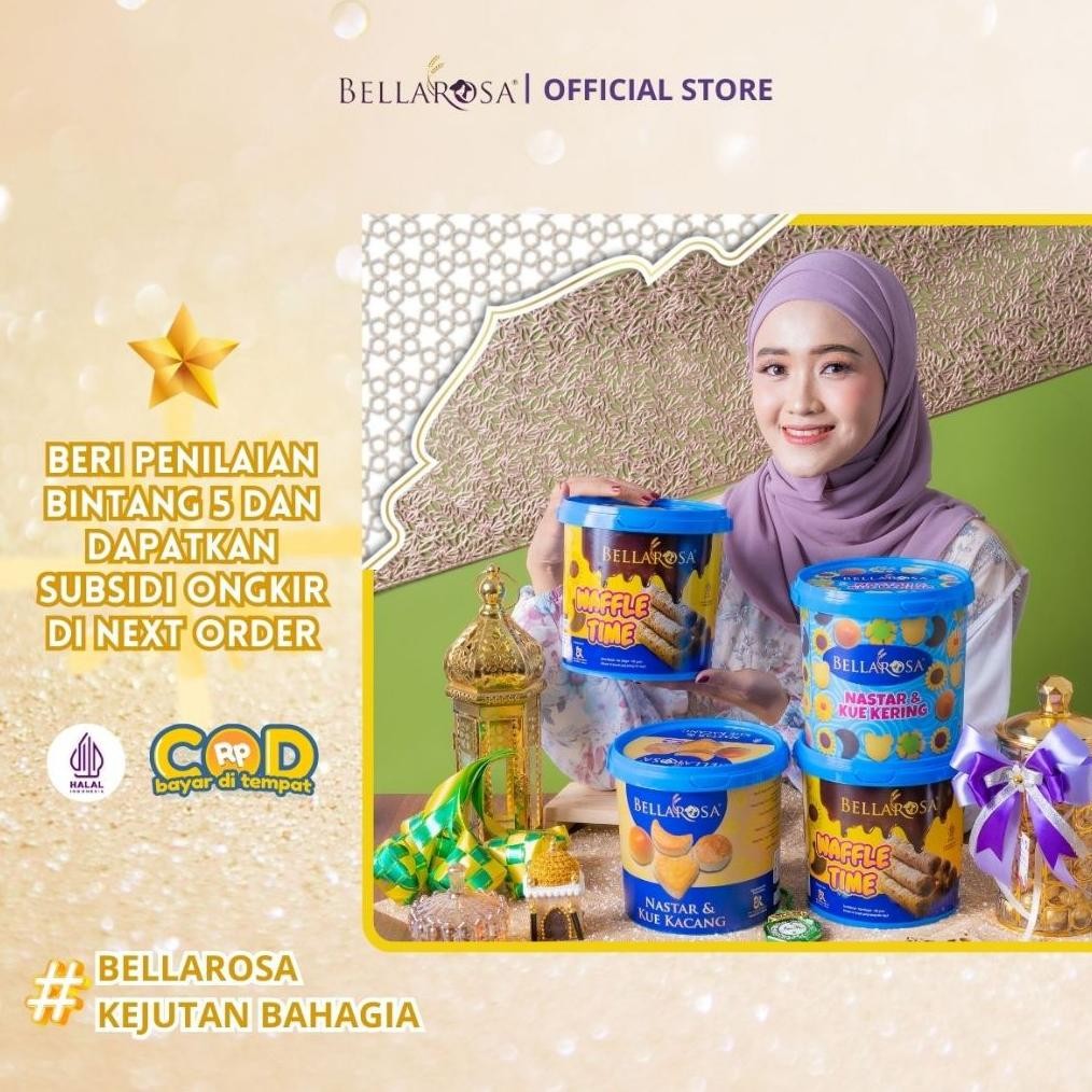 

gha-65 ( DAPAT 4 ) JAR JUMBO Kue Kering & Snack Lebaran Hampers BELLAROSA Ramadhan Termurah Berkualitas